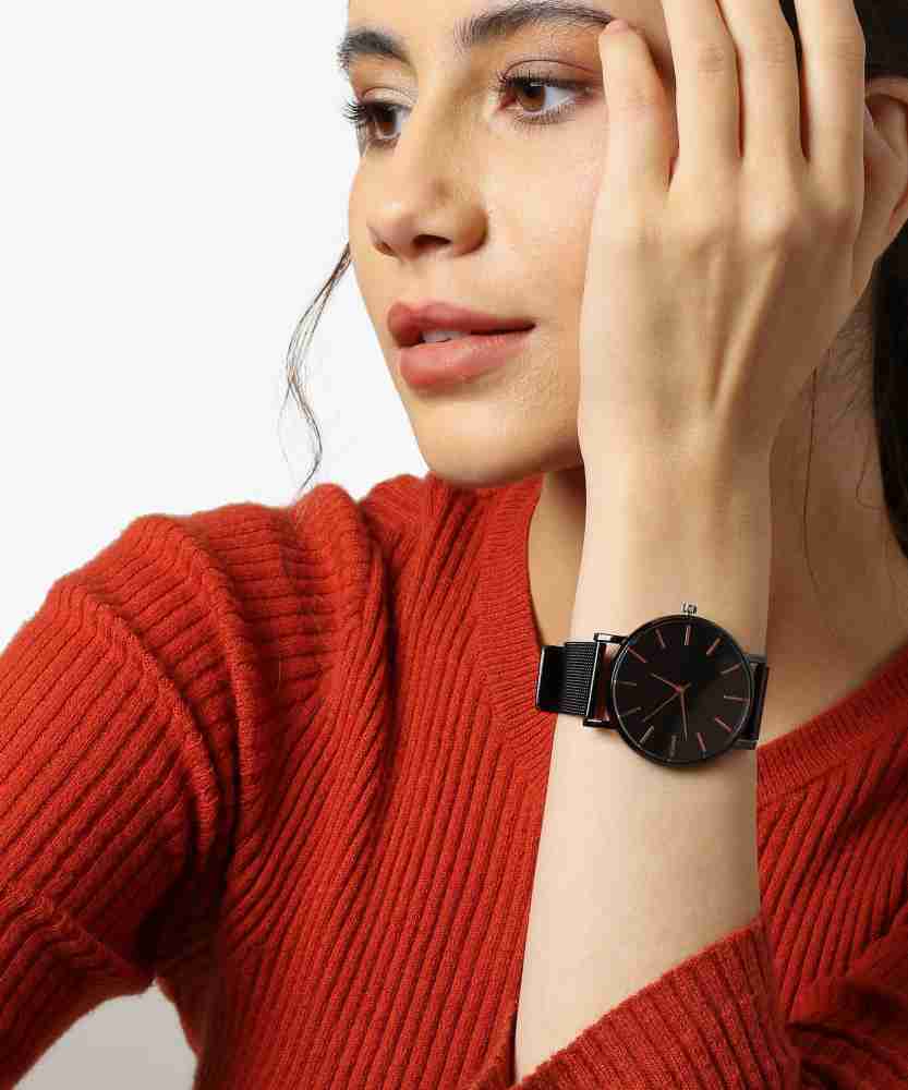 Black belt best sale watch for women