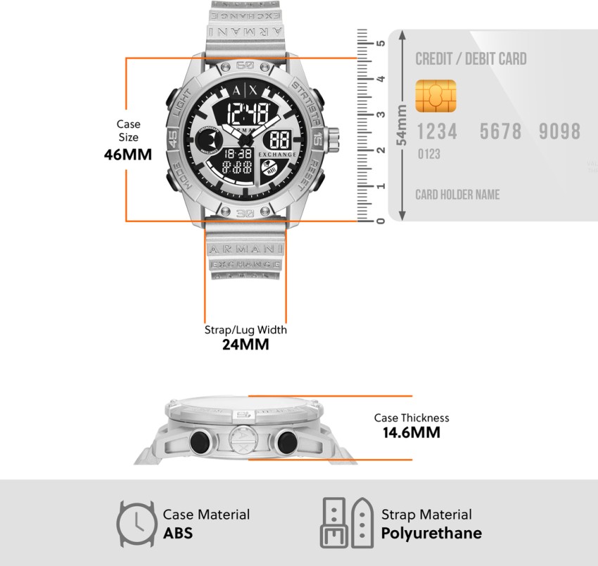 A/X ARMANI EXCHANGE Analog-Digital Watch - For Men - Buy A/X