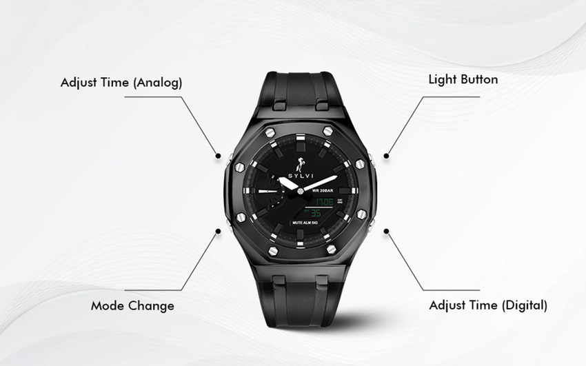How to set digital watch with 1 button hotsell