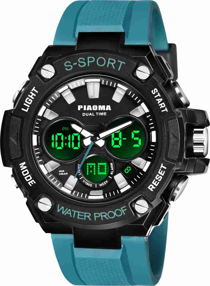 Joymart 9107 DUAL TIME Analog Digital Watch For Men Buy Joymart 9107 DUAL TIME Analog Digital Watch For Men 9107 Analog Digital Stylish Beige Sports Men Watches Multifunctional Luxury Online at