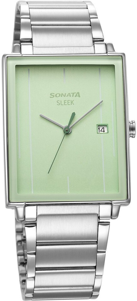 Sonata sleek green dial watch online
