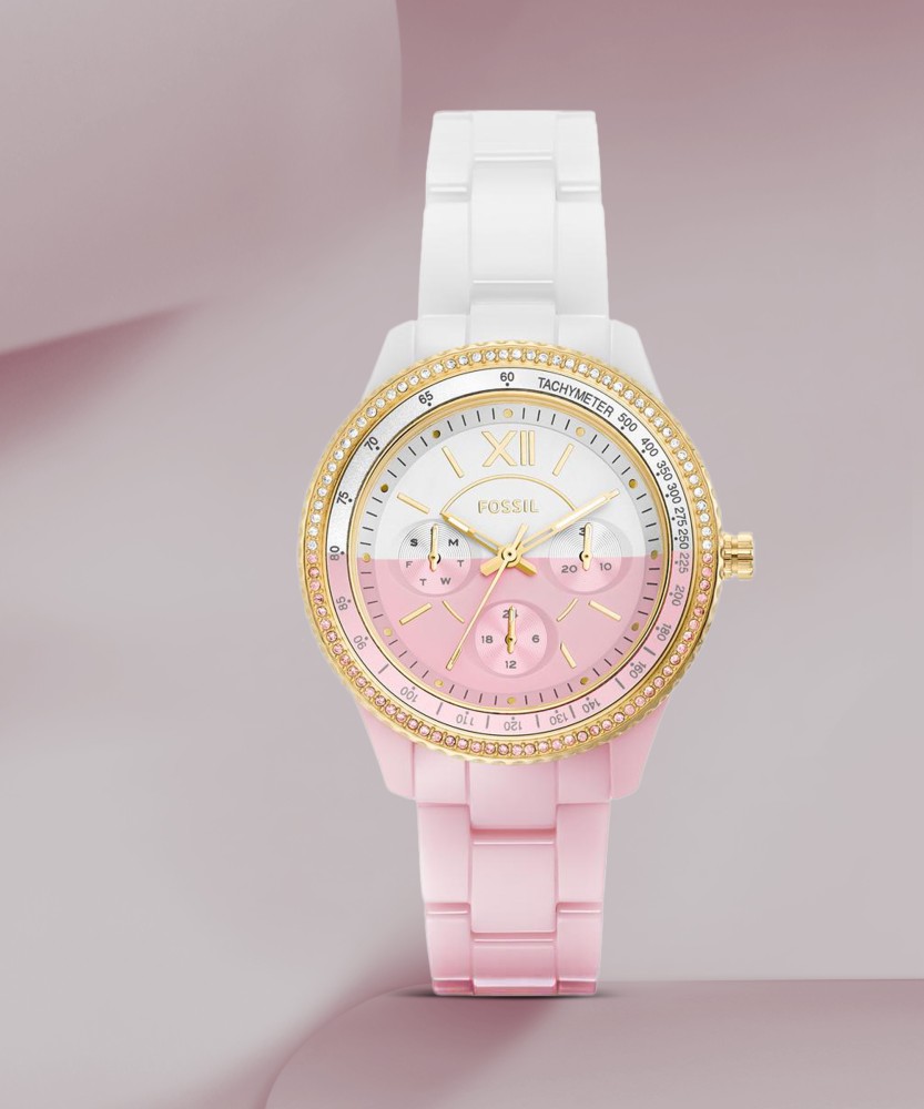 Fossil pink clearance women's watch