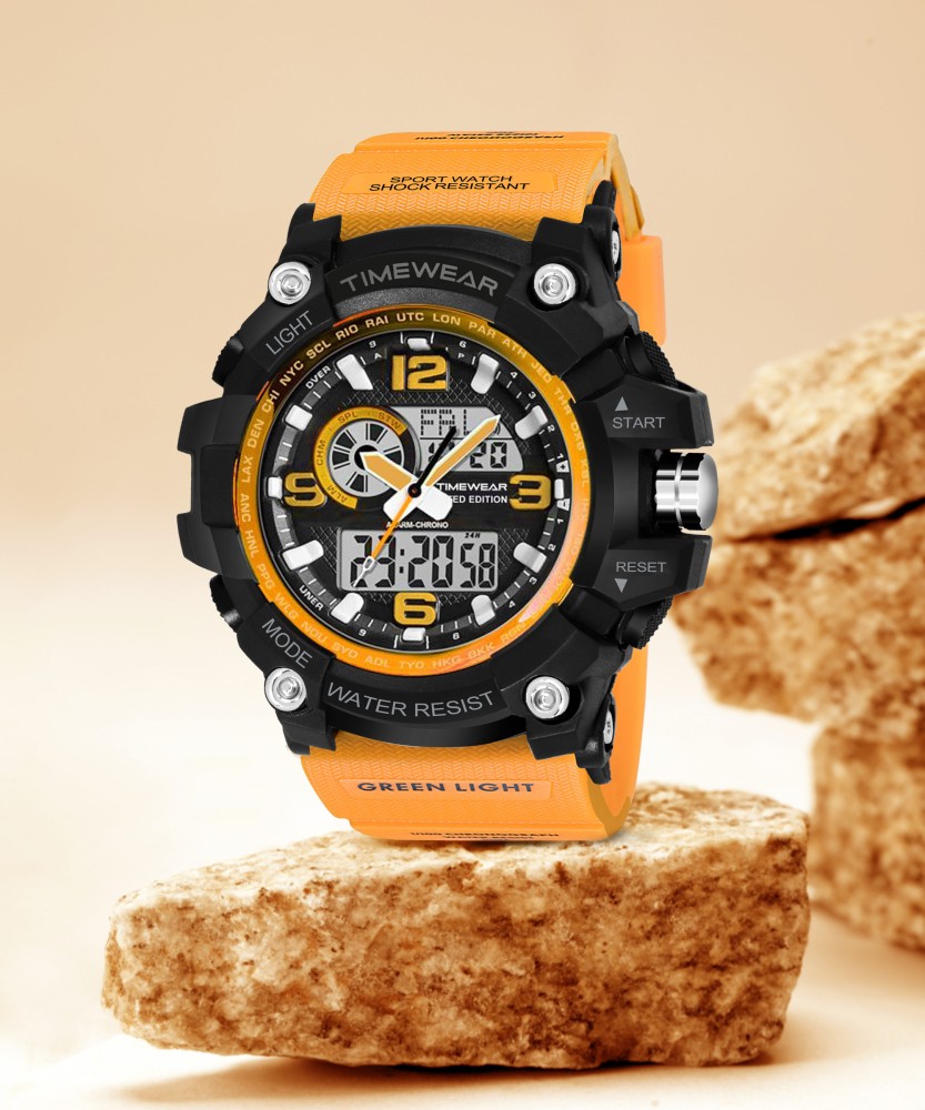 Mens analog best sale sports watch