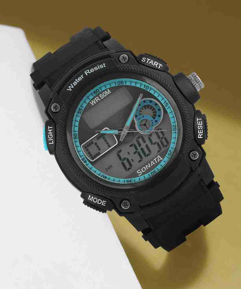 How to set time in sonata super fibre digital watch shop