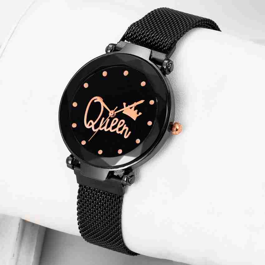 AIVOR WATCH CO. Black Color Magnetic branded Gift watch for girls or women Analog Watch For Women Buy AIVOR WATCH CO. Black Color Magnetic branded Gift watch for girls or