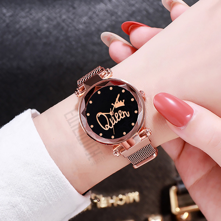 Marclex Queen Magnet Rosegold girls watches for women watches