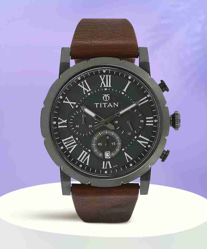 Titan men's watches online leather