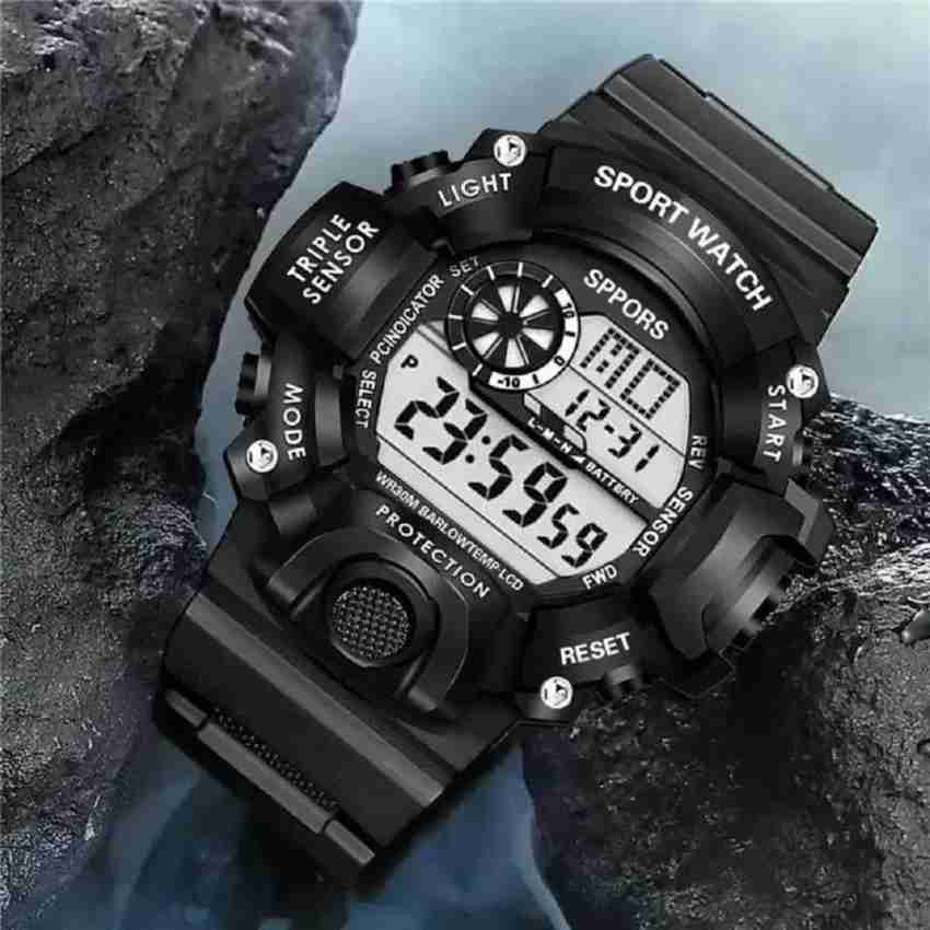 TAIFUN C Shock Black Watck New Generation Black LED Display Top Latest Design In Market Digital Watch For Boys