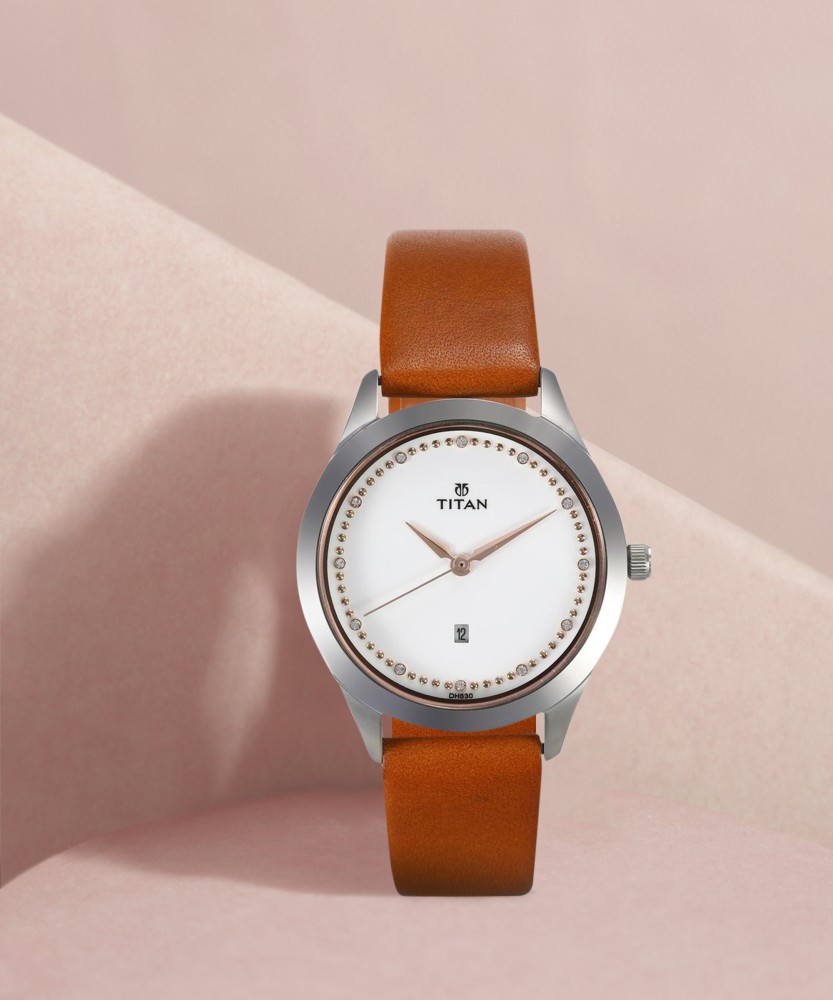 Trendy ladies leather watch on sale flipkart