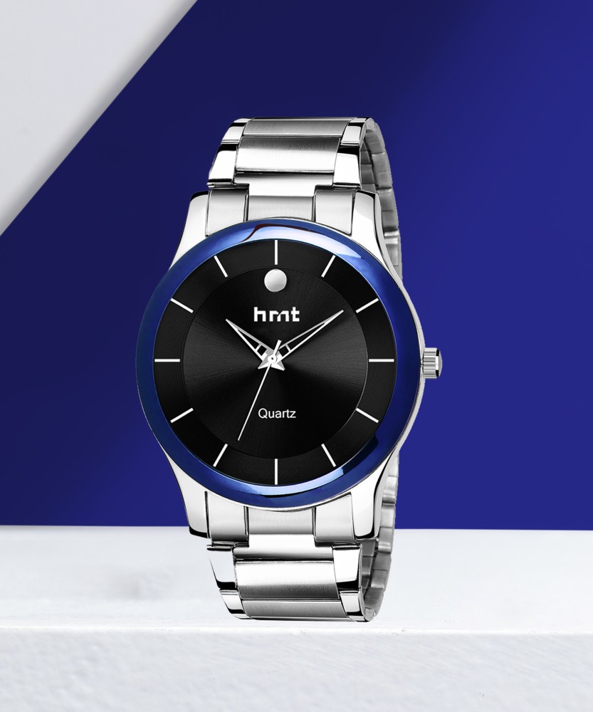 Black watch with blue clearance hands