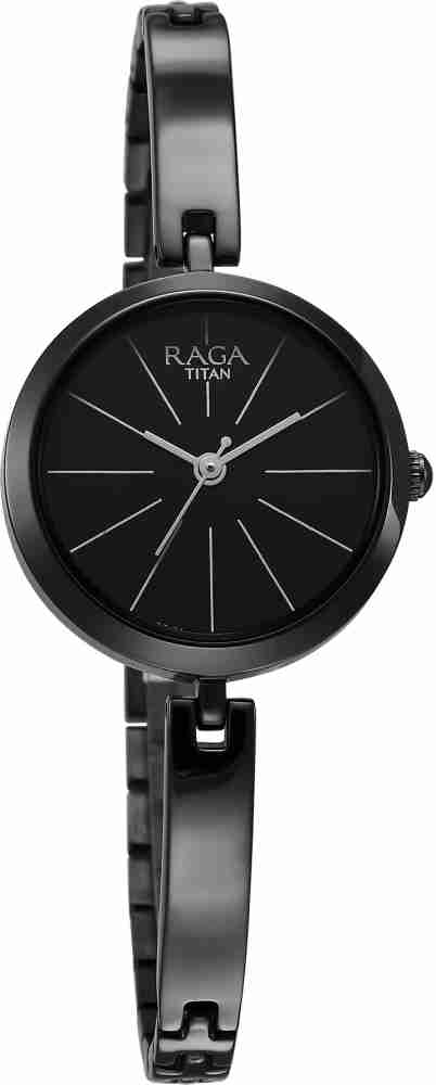 Titan raga black watches for cheap womens