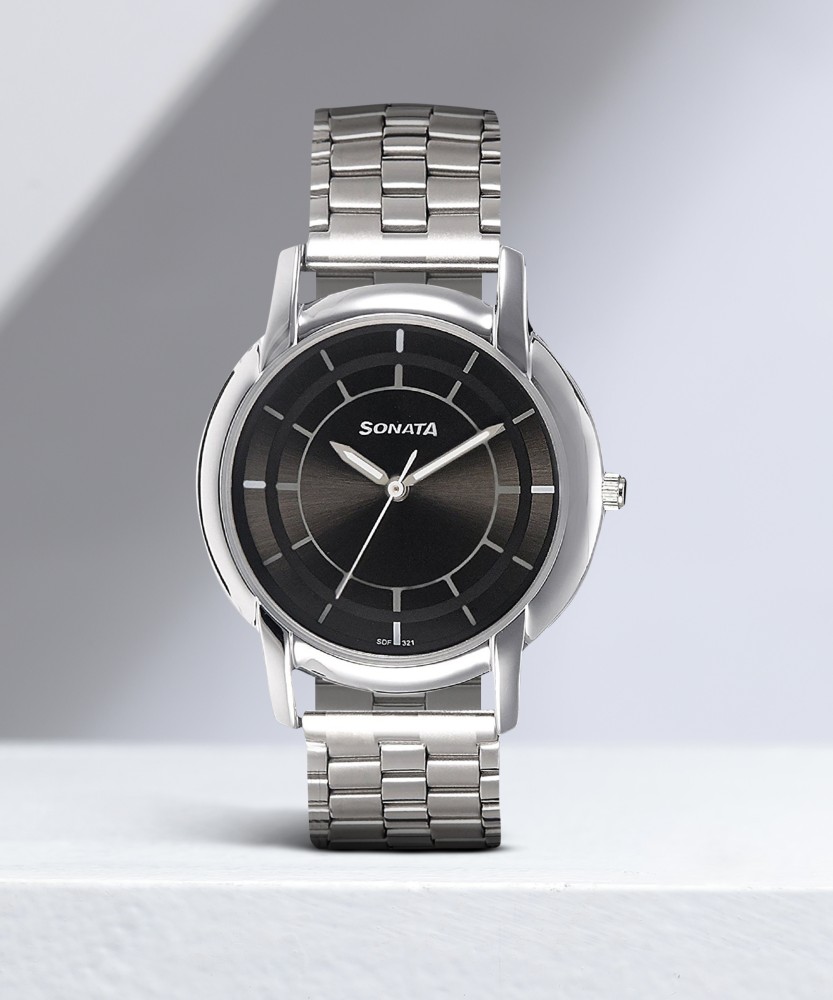 Sonata stainless deals steel watches