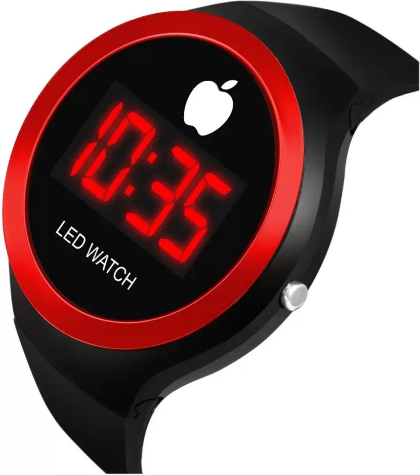 Round dial sale digital watch
