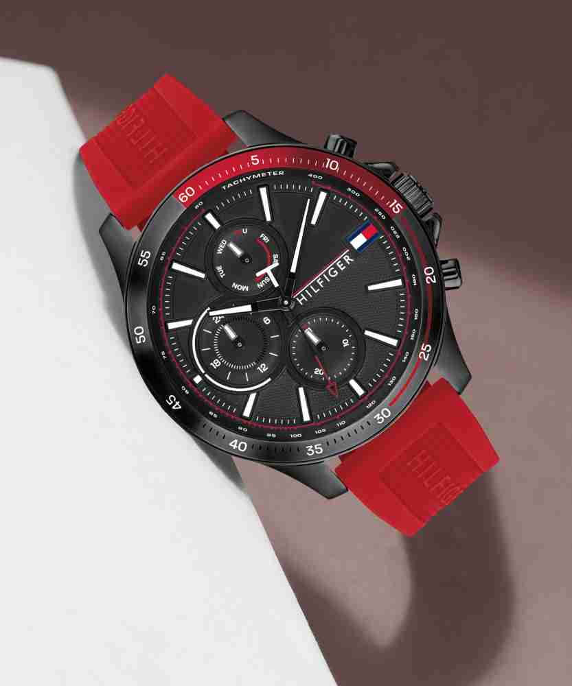 Tommy hilfiger watches deals red