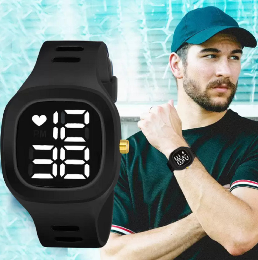 vin M1 BIG SQUARE BLACK Digital Watch For Men Women Buy vin
