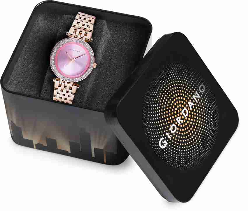 Giordano pink dial watch shop