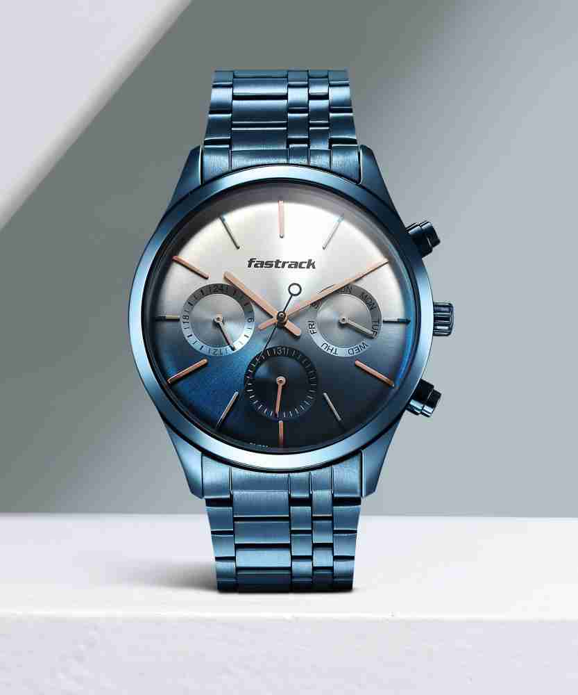 Fastrack blue store colour watch