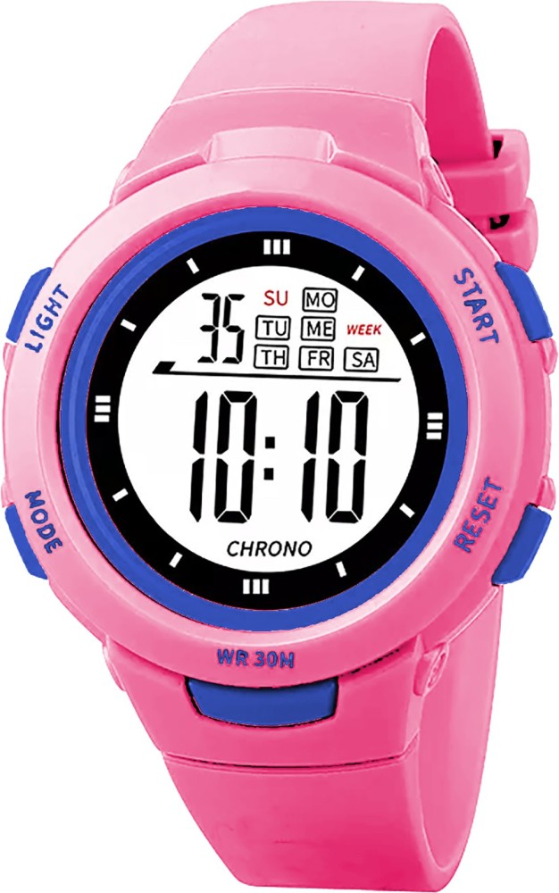 Girls watch with store alarm