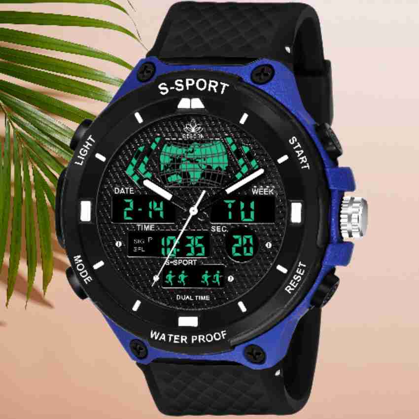 Dual analog digital watch outlet
