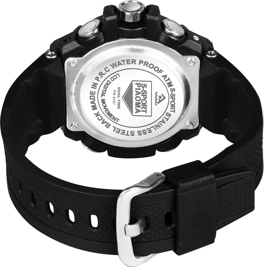 BARASTI 9107 DUAL TIME Analog Digital Watch For Men Buy BARASTI 9107 DUAL TIME Analog Digital Watch For Men 9107 Analog Digital Premium Looks Sports Multi Function Sports Cool Style Online at