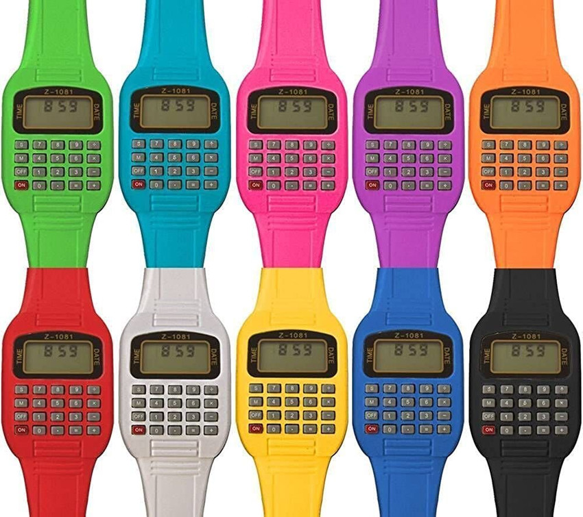 Brown Leaf Kids Digital Calculator Watch for Boys and Girls Best Birthday Party Return Gift 3 Analog Digital Watch For Boys Girls Buy Brown Leaf Kids Digital Calculator Watch for