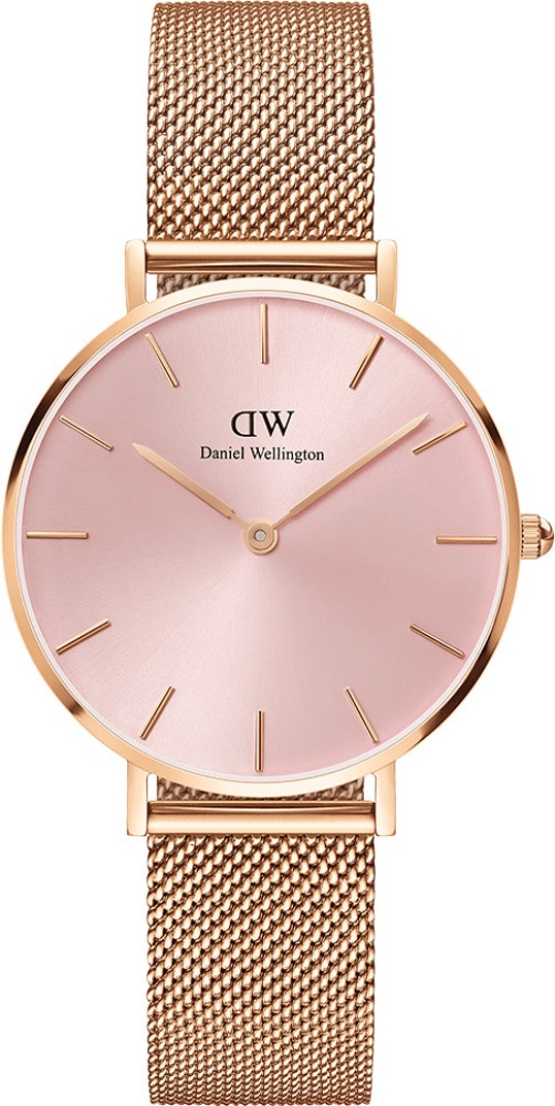 DANIEL WELLINGTON Petite Petite Melrose Pink color Round 32 mm