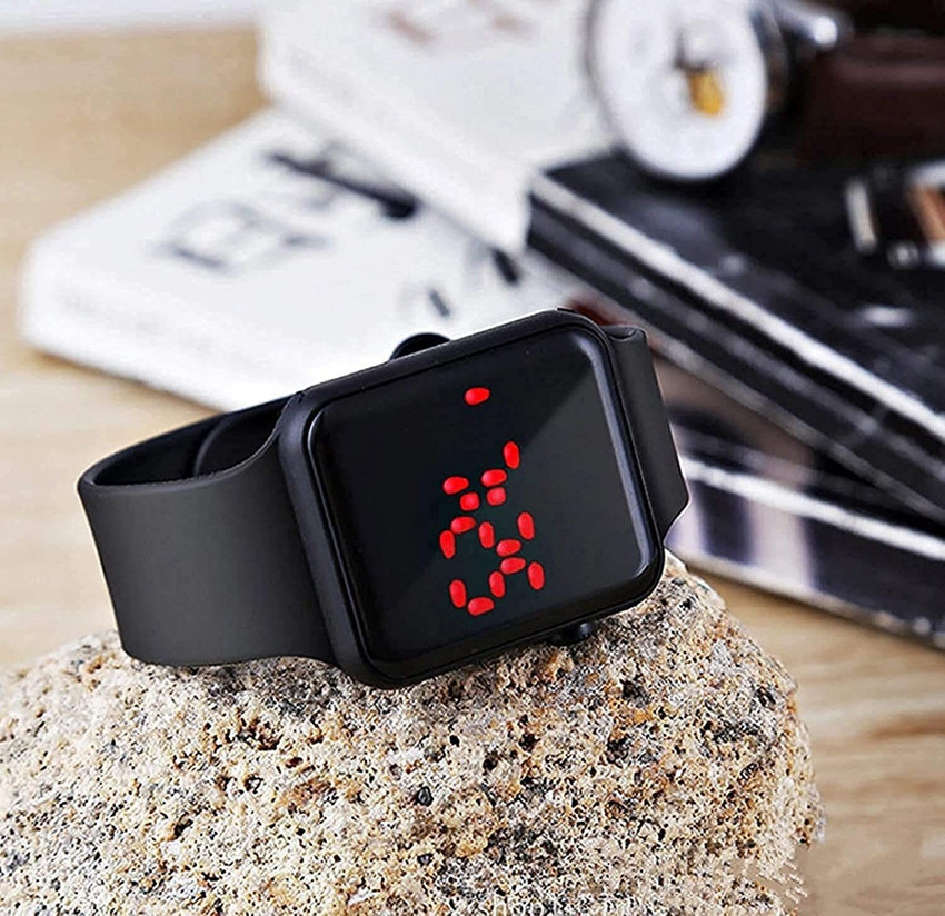 Ornate SQUARE LED Black watch SQUARE LED Digital Watch For Men Women Buy Ornate SQUARE LED Black watch SQUARE LED Digital Watch For Men Women Square LED