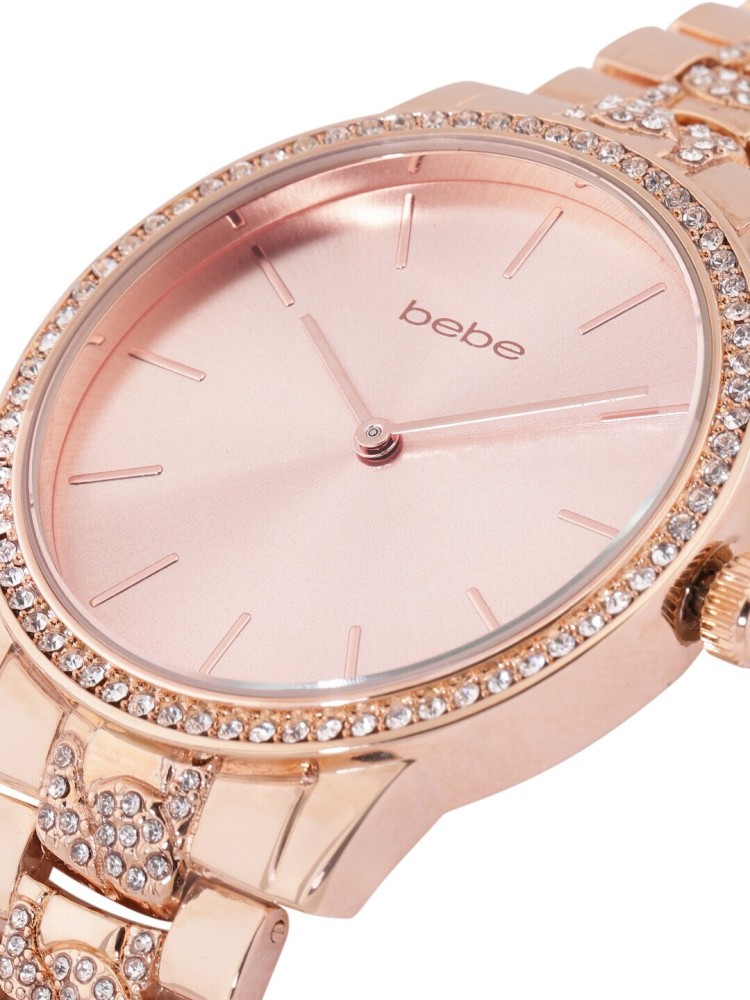 bebe rose gold watch