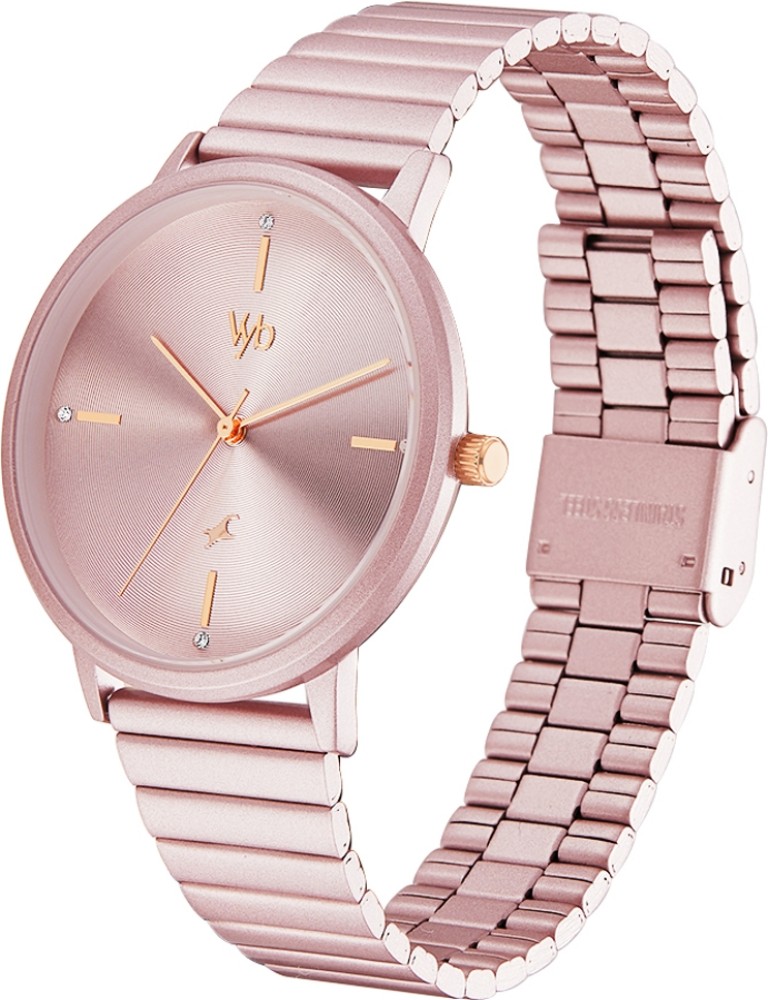 Fastrack Vyb Muse Peach Dial Peach Strap Analog Watch - For Women - Buy  Fastrack Vyb Muse Peach Dial Peach Strap Analog Watch - For Women  FV60022WL03W Online at Best Prices in