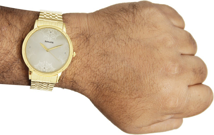 Sonata watch on sale 77031 yab price
