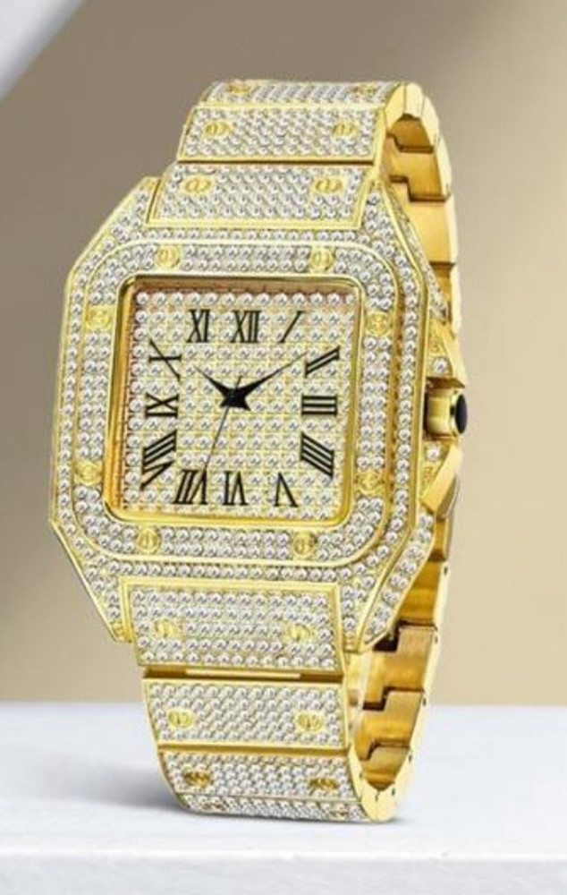 Square diamond watch top