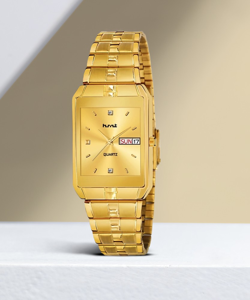 Hmt gold plated watch for mens best sale