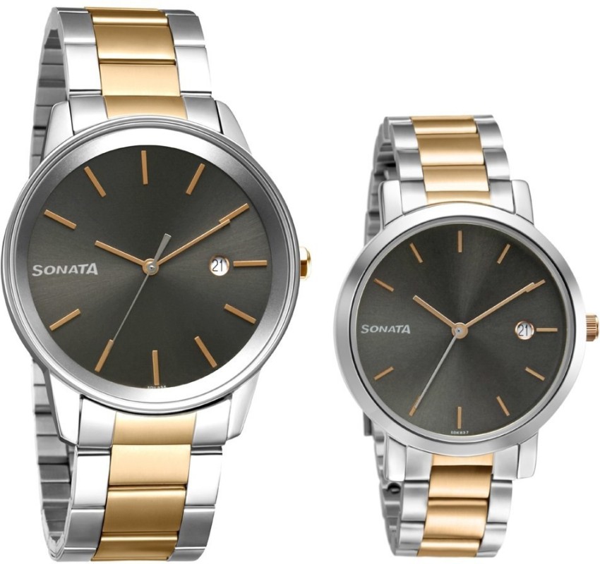 Sonata couple clearance watches flipkart