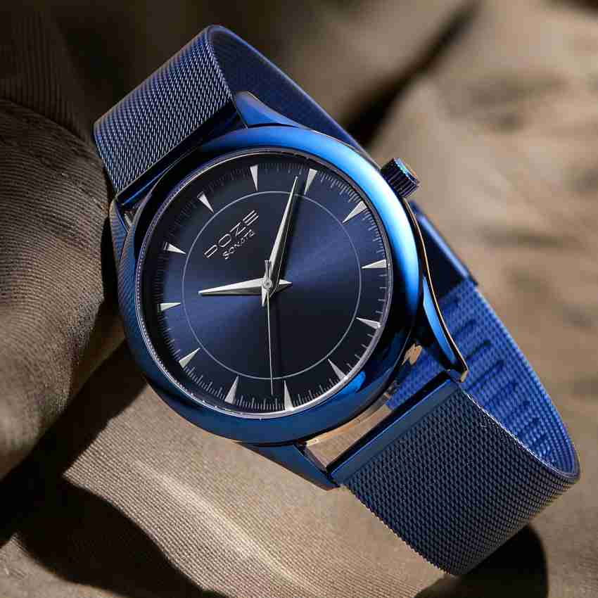 Sonata blue sale dial watch