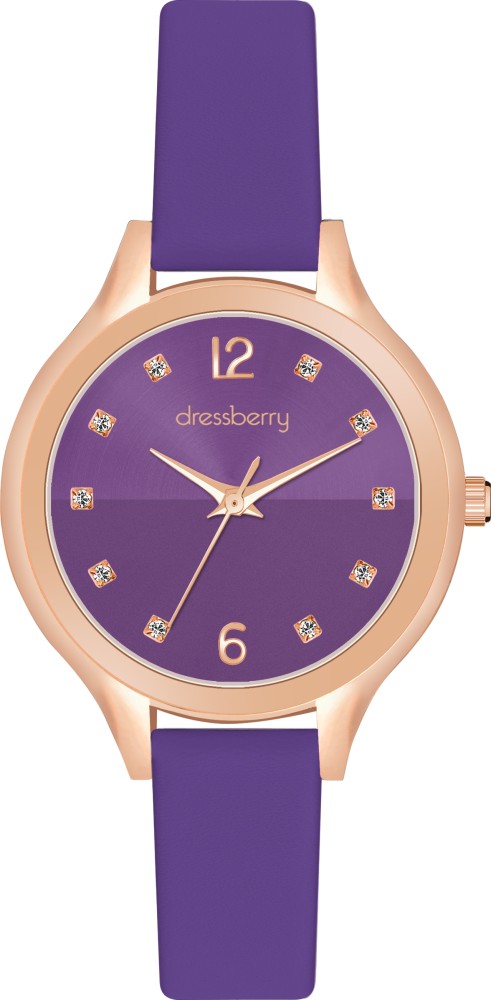 Dressberry women mauve online analogue watch