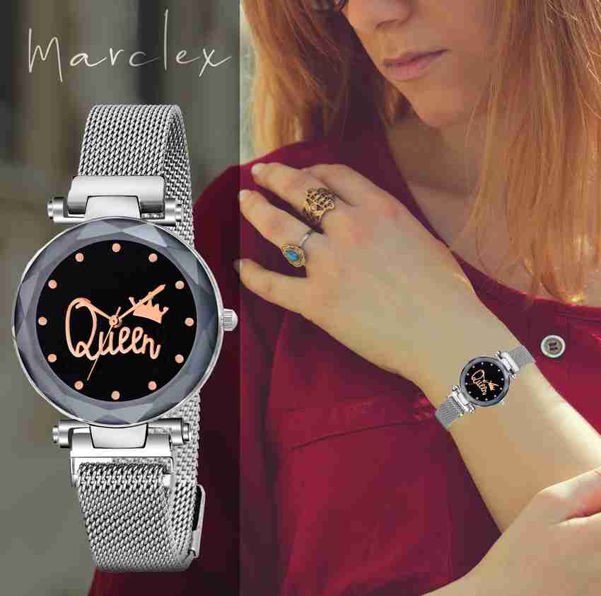 Silver colour best sale watch for girl