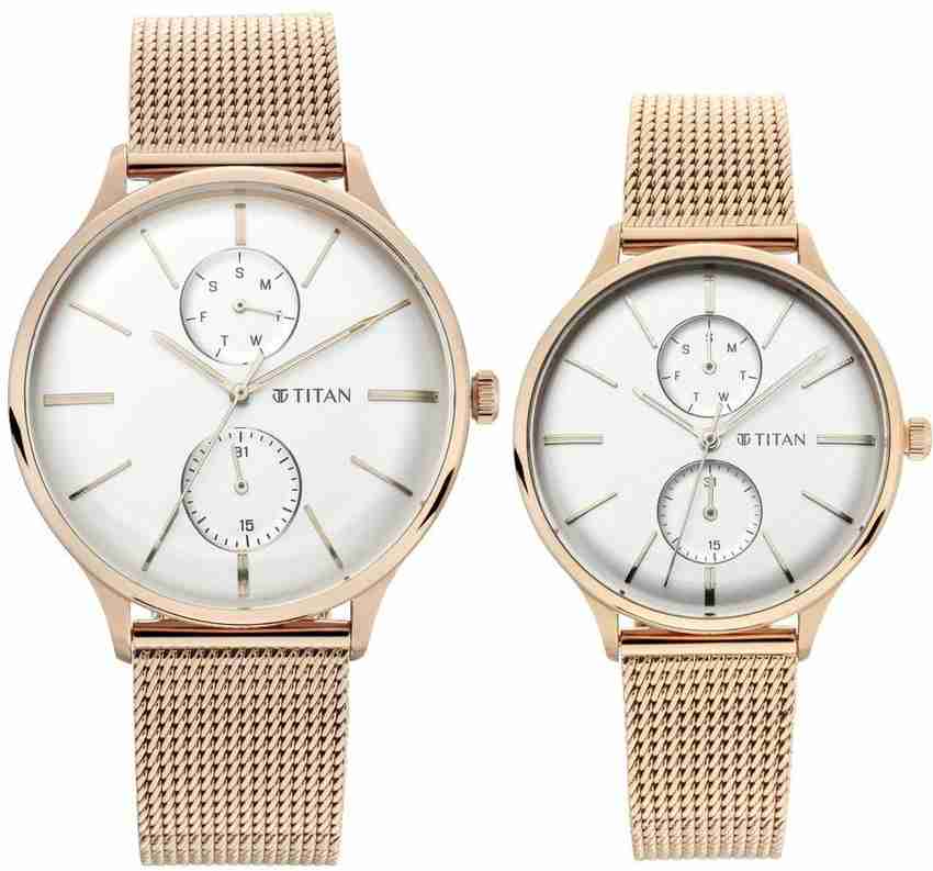 Titan Modern Bandhan III Analog Watch For Couple Buy Titan