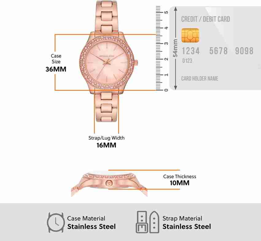 Michael kors hotsell watch size chart