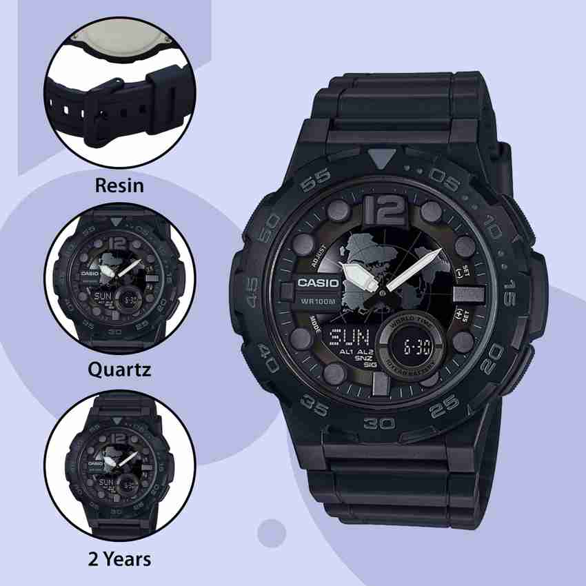 CASIO Youth Combination AEQ 100W 1BVDF Analog Digital