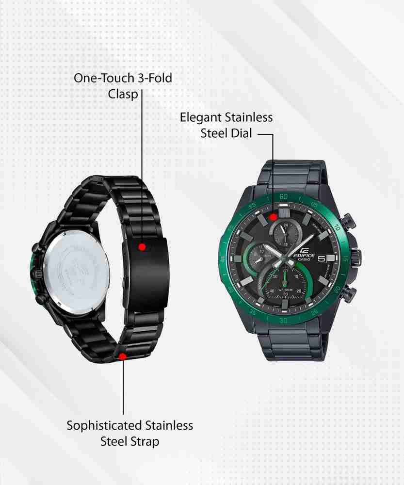 CASIO EFR 571DC 1AVUDF Edifice Black Dial Black Stainless Steel Band Analog Watch For Men Buy CASIO EFR 571DC 1AVUDF Edifice Black Dial Black Stainless Steel Band Analog Watch For Men ED514 EFR 571DC ...