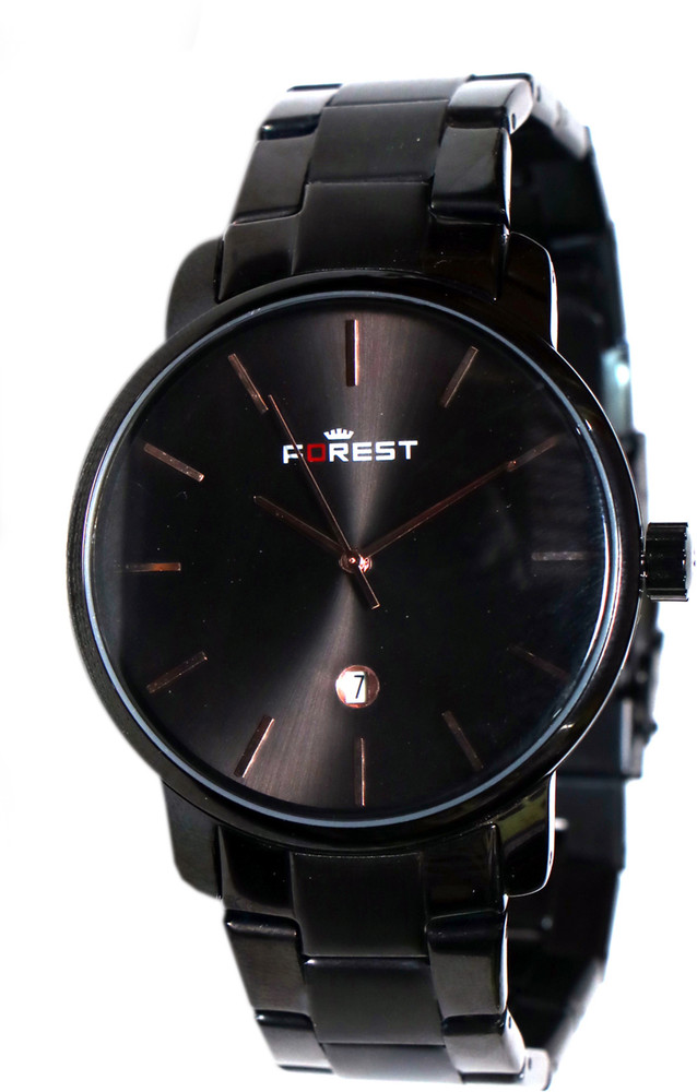 Black chain wrist watch deals