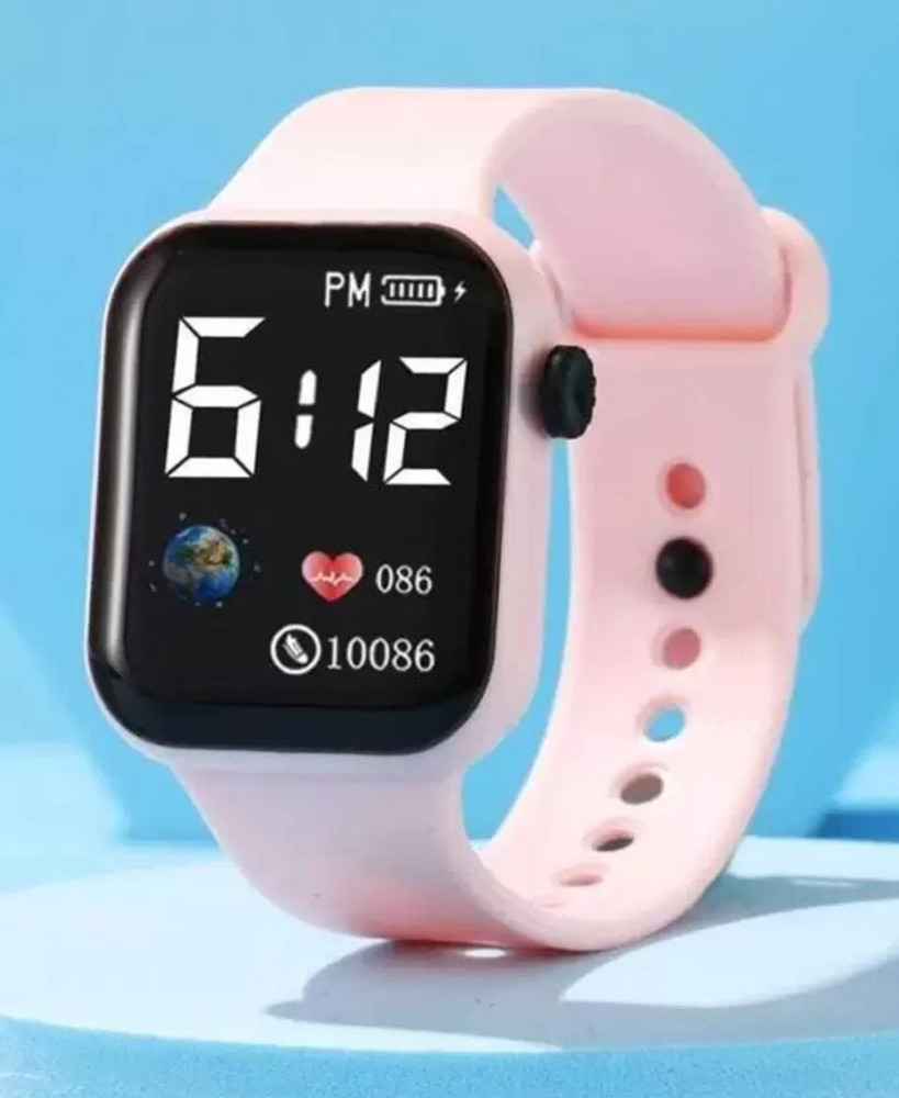 HMT DLX PINK 111 Digital Watch For Boys Girls Smart Watch For Boys Girls Kids LED Watches Digital Watch For Boys Girls
