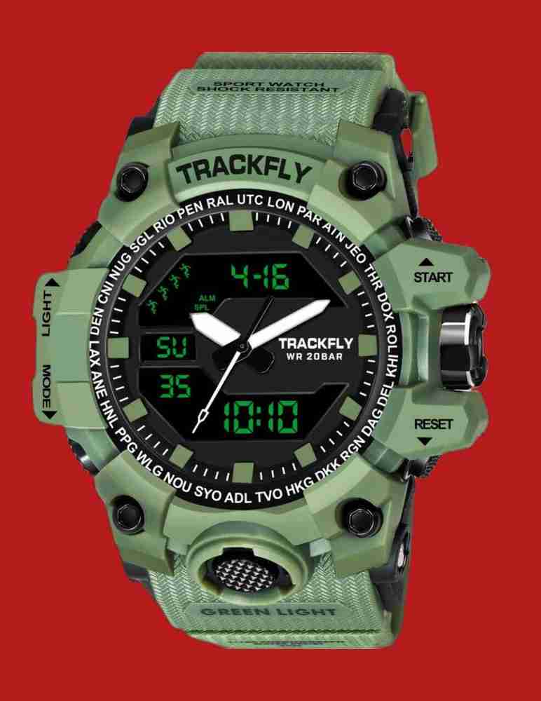 TrackFly Analog Digital Watch For Men Buy TrackFly Analog Digital Watch For Men Track Green 62 Online at Best Prices in India Flipkart