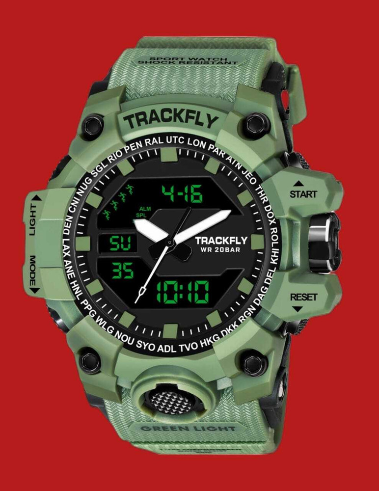 TrackFly Analog Digital Watch For Men Buy TrackFly Analog Digital Watch For Men Track Green 62 Online at Best Prices in India Flipkart