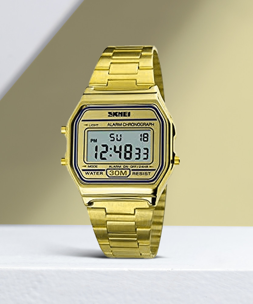 SKMEI Digital Watch For Men Buy SKMEI Digital Watch For Men 1123 Gold Online at Best Prices in India Flipkart