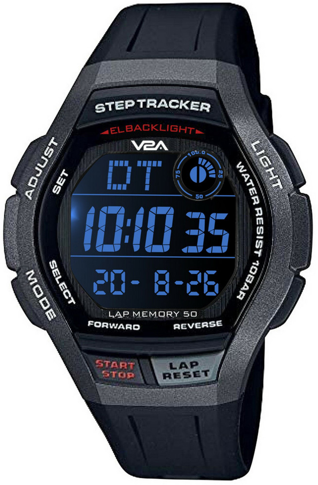 V2A Digital Watch For Men Women