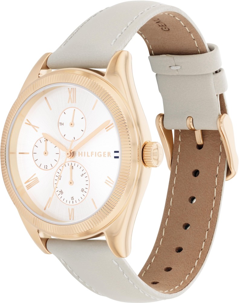 Tommy hilfiger women's leather watch hot sale