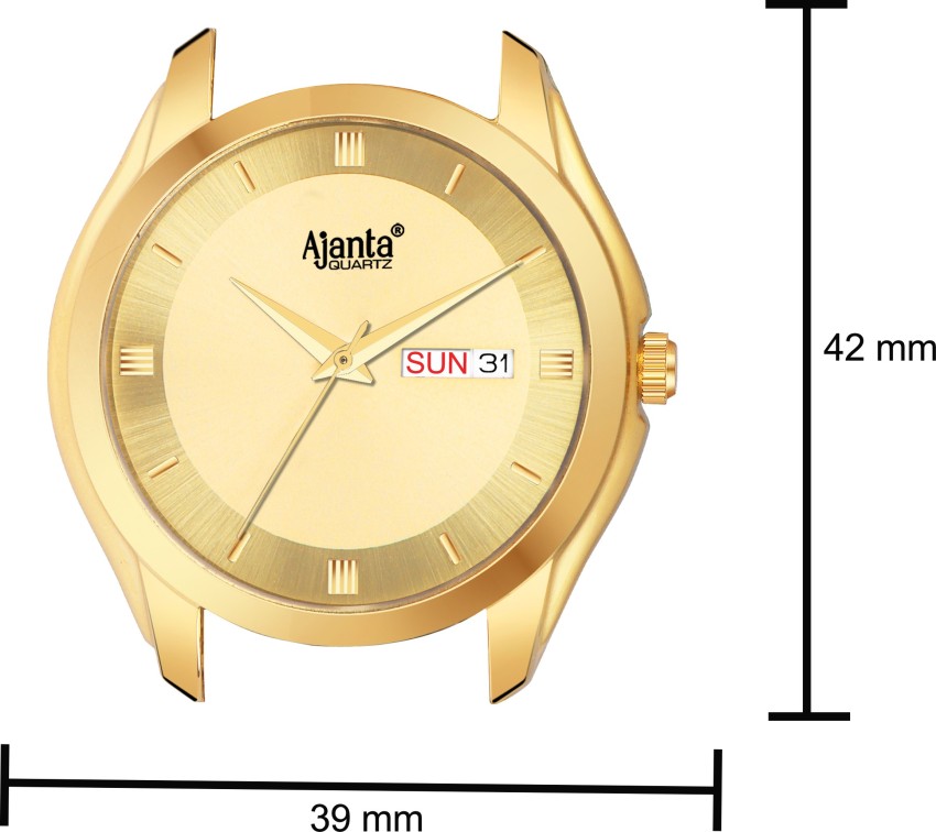 Ajanta hand watch on sale gold