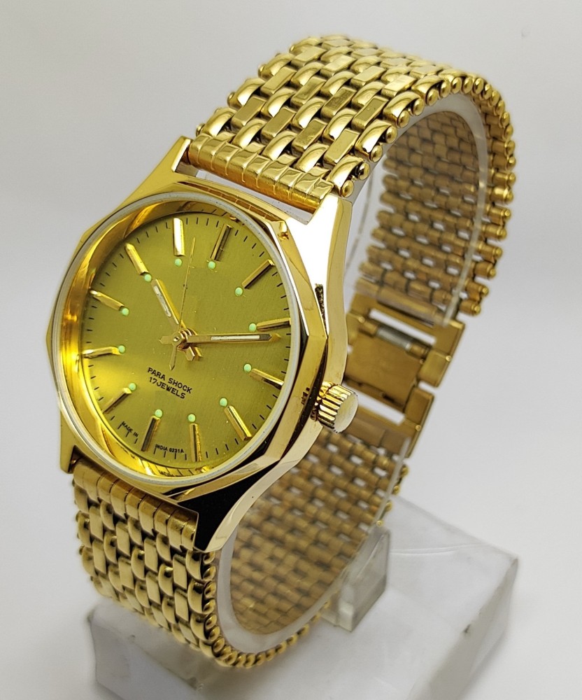 FABPLUS HMT surya Para Shock 17 JEWELS Golden Vintage Refurnished Excellent Condition Original HMT Formal Vintage Refurnished Excellent Condition Manual hand winding Analog Watch For Men Buy FABPLUS H...