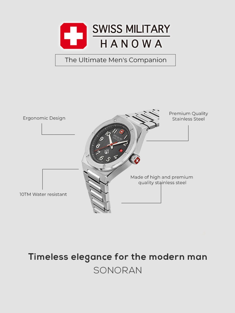SMWGH2101903 Buy Military Analog in Watch at SONORAN Watch India Military SONORAN For Online Hanowa Men Best SONORAN - Swiss Hanowa - Men For - Prices Swiss SONORAN Analog